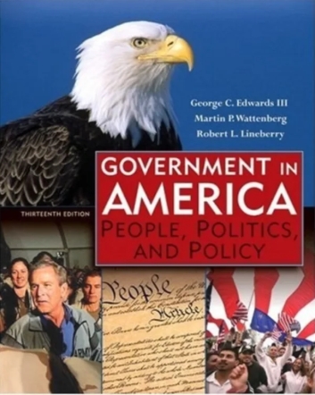 AP美国政府与政治教材Government in Americ 教材名称：《Government in America: People, Politics, and Policy》