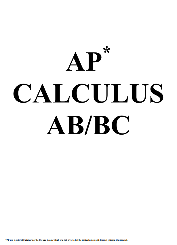 AP微积分教材下载《AP Calculus AB/BC》