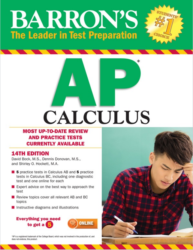 AP微积分教材下载《Barron's AP Calculus - David Bock 14th edition》