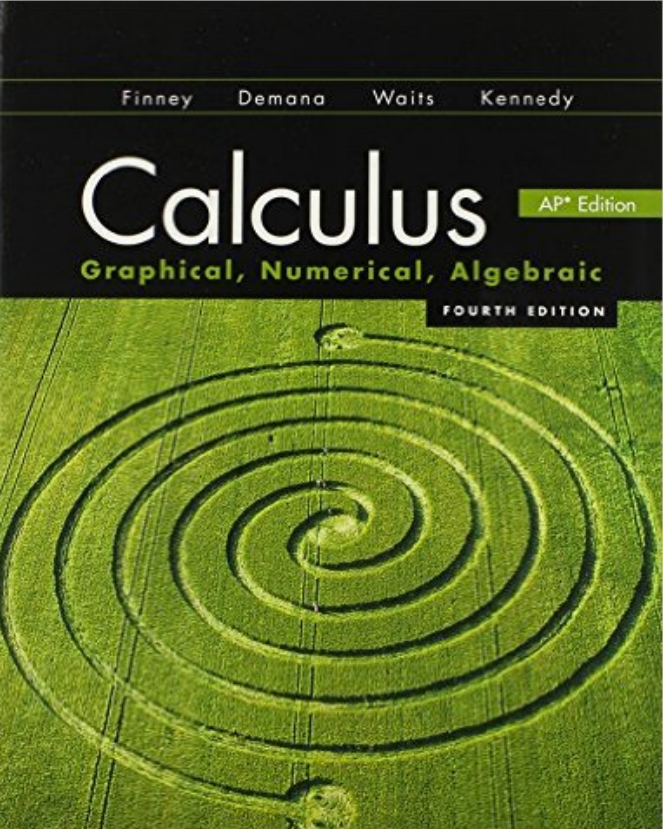 AP微积分教材下载《Calculus Graphical, Numerical, Algebraic 4th Edition ----Finney》